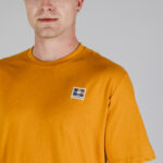 T-shirt Aquascutum ACTIVE CLUB CHECK PATCH T-SHIRT Senape - Foto 4