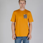 T-shirt Aquascutum ACTIVE CLUB CHECK POCKET T-SHIRT Senape - Foto 1