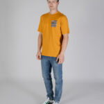 T-shirt Aquascutum ACTIVE CLUB CHECK POCKET T-SHIRT Senape - Foto 2