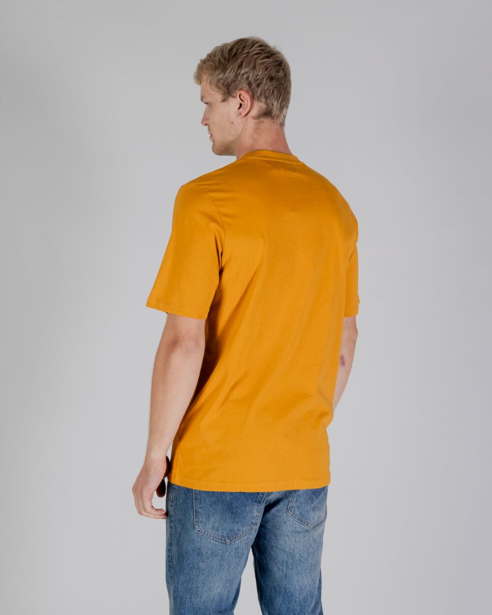 T-shirt Aquascutum ACTIVE CLUB CHECK POCKET T-SHIRT Senape - Foto 3