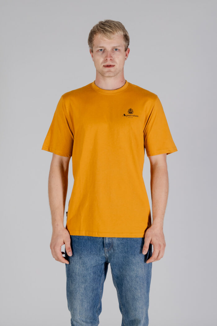 T-shirt Aquascutum ACTIVE SMALL LOGO T-SHIRT Senape