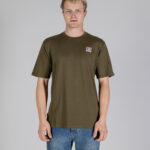 T-shirt Aquascutum ACTIVE CLUB CHECK PATCH T-SHIRT Verde Oliva - Foto 1