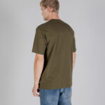 T-shirt Aquascutum ACTIVE CLUB CHECK PATCH T-SHIRT Verde Oliva - Foto 3