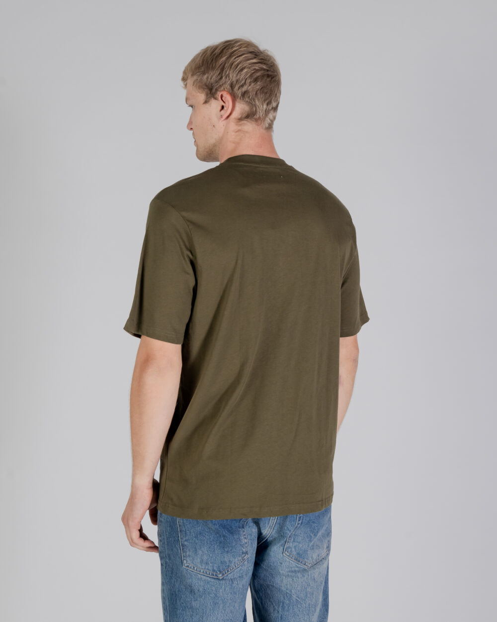 T-shirt Aquascutum ACTIVE CLUB CHECK POCKET T-SHIRT Verde Oliva - Foto 3