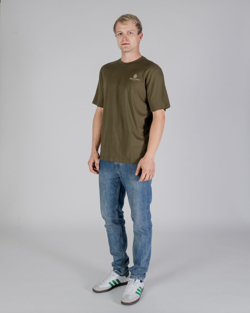 T-shirt Aquascutum ACTIVE SMALL LOGO T-SHIRT Verde Oliva - Foto 2