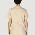 T-shirt Calvin Klein Jeans BADGE WAFFLE TEE Beige - Foto 3