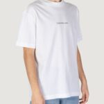 T-shirt Calvin Klein Jeans GRID MONOGRAM TEE Bianco - Foto 4