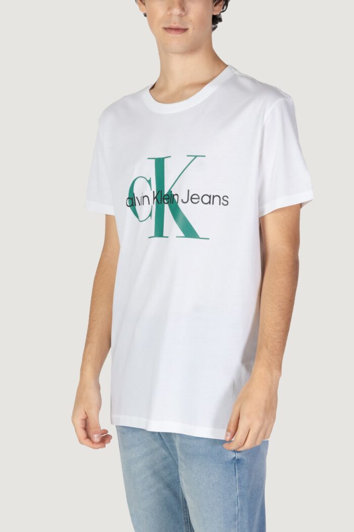 T-shirt Calvin Klein SEASONAL MONOLOGO Bianco