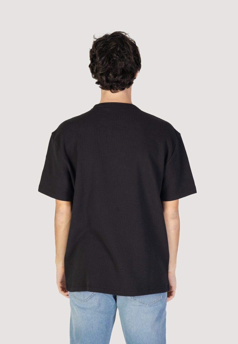 T-shirt Calvin Klein Jeans CITY GRID SS TEE Nero - Foto 3