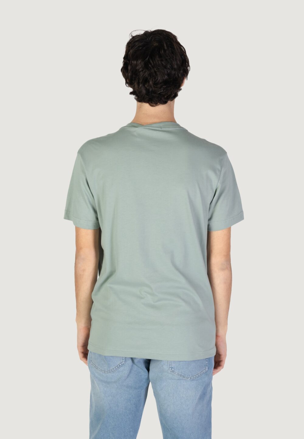 T-shirt Calvin Klein Jeans GRID BOX TEE VERDE SALVIA - Foto 4