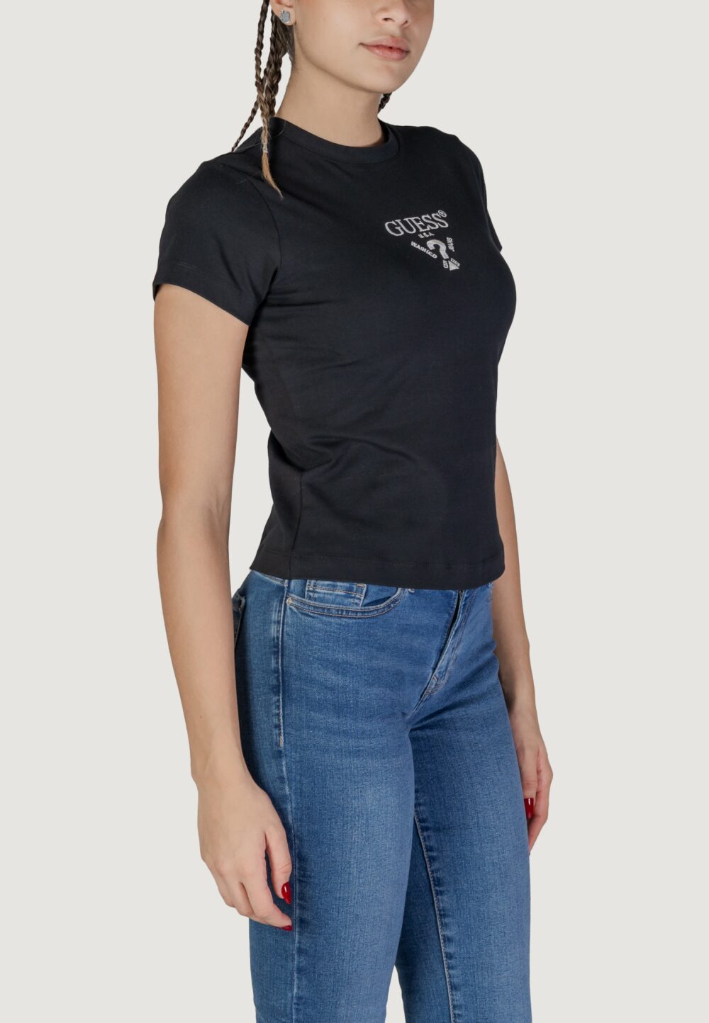 T-shirt Guess Active COLETTE SS TEE Nero - Foto 2