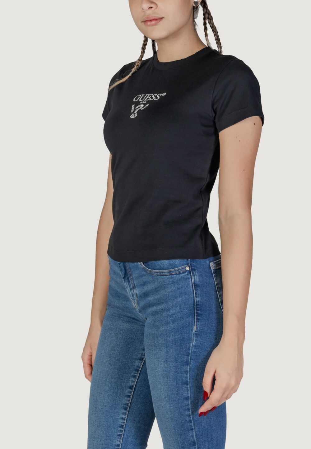 T-shirt Guess Active COLETTE SS TEE Nero - Foto 3