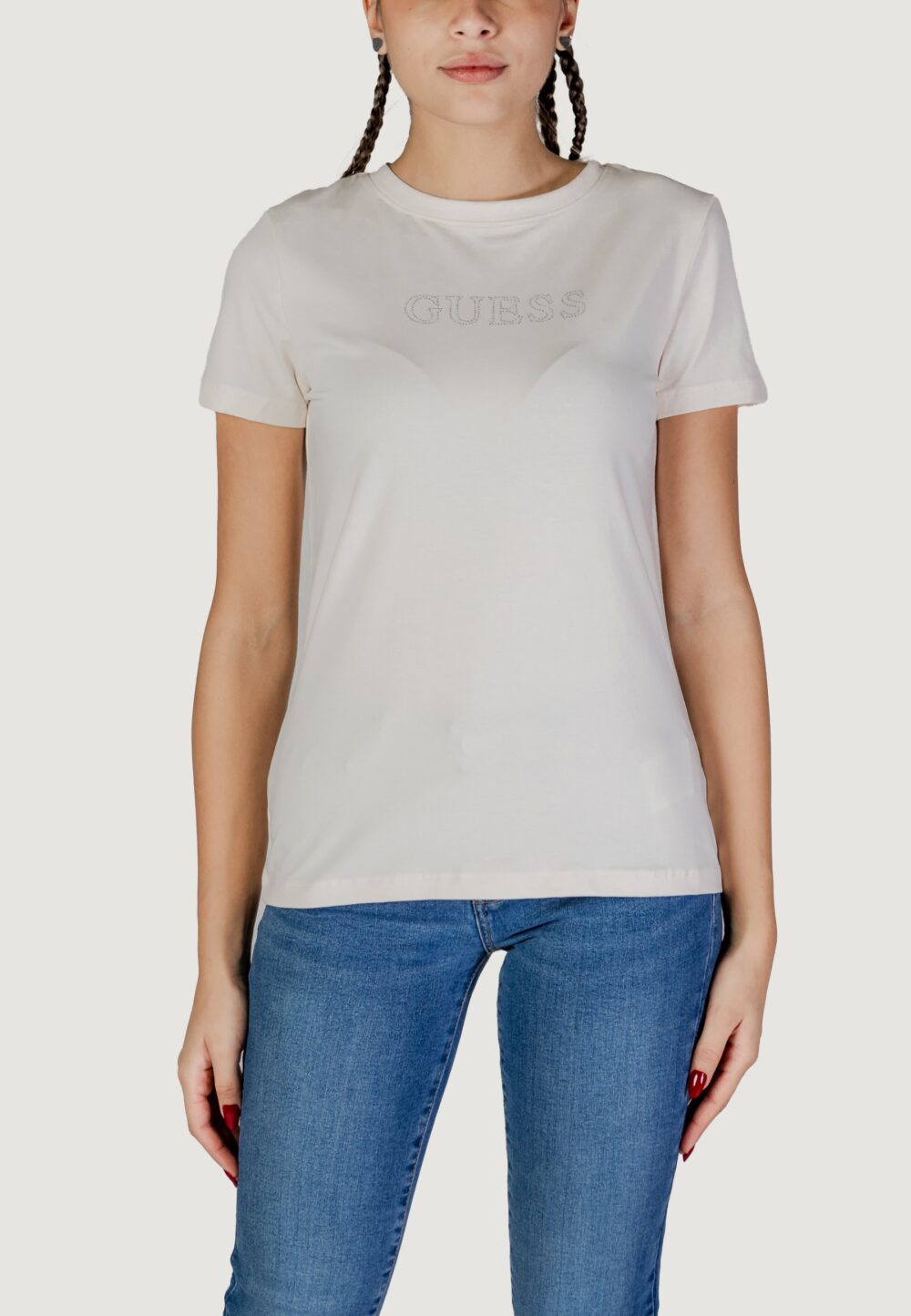 T-shirt Guess Active BRIANA SS Panna - Foto 1