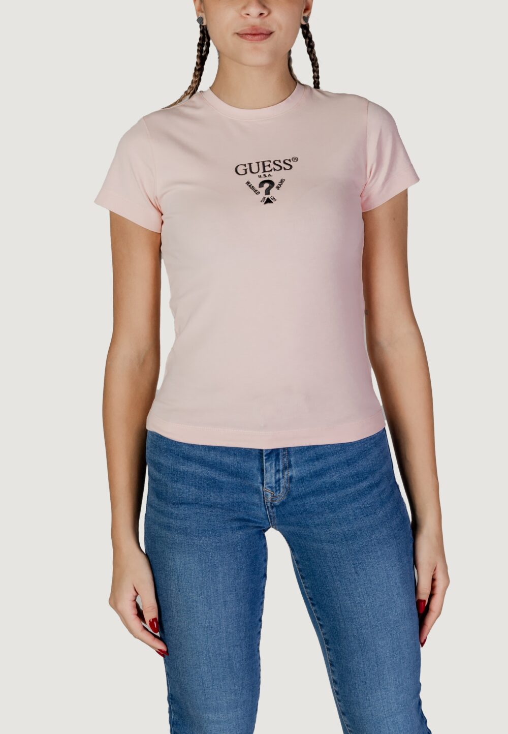 T-shirt Guess Active COLETTE SS TEE Rosa - Foto 1