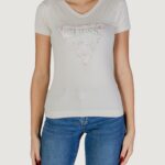 T-shirt Guess SS VN PYTHON TRIANGLE Panna - Foto 1