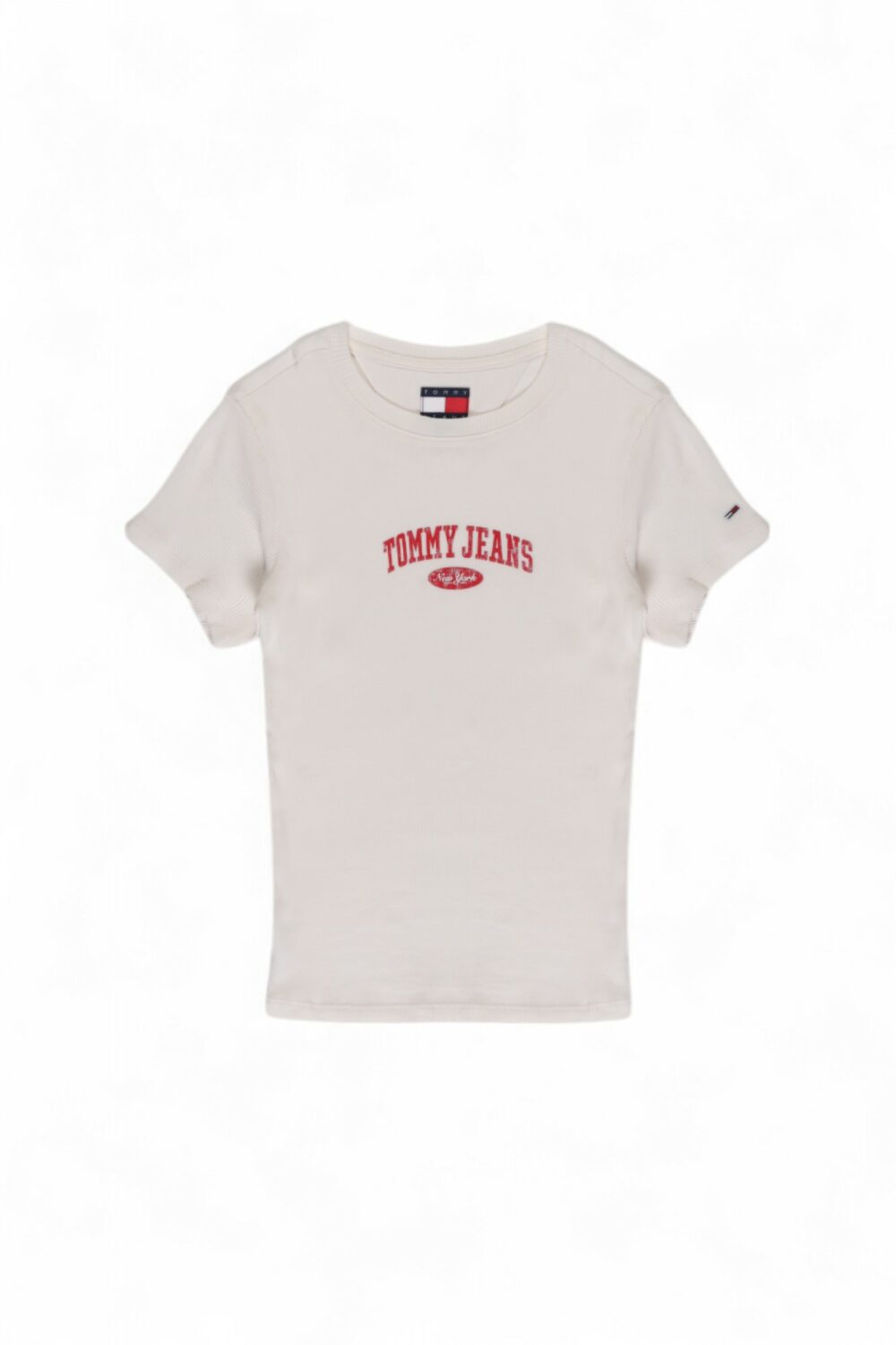 T-shirt Tommy Hilfiger Jeans TJW VARSITY RIB Bianco - Foto 5