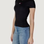 T-shirt Tommy Hilfiger Jeans TJW BADGE RIB Nero - Foto 2