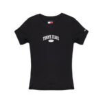 T-shirt Tommy Hilfiger Jeans TJW VARSITY RIB Nero - Foto 5