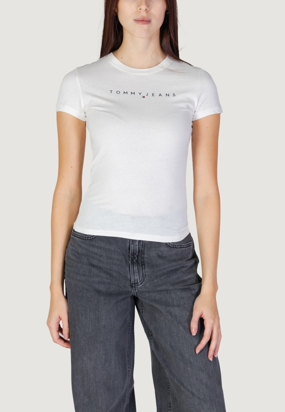 T-shirt Tommy Hilfiger Jeans TJW LINEAR TEE Panna - Foto 1