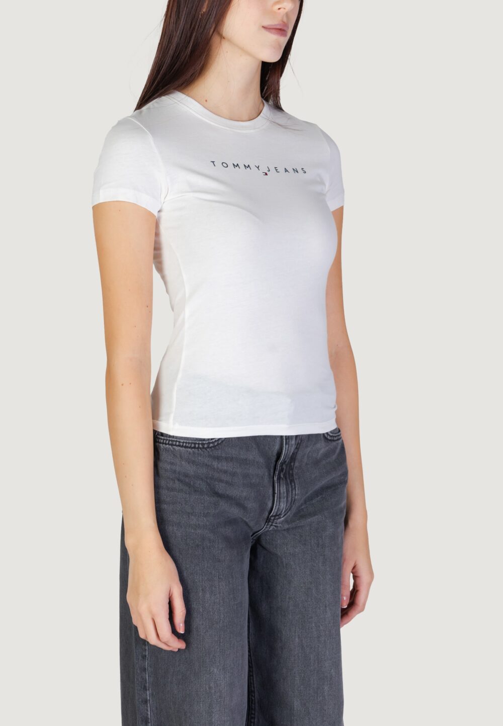 T-shirt Tommy Hilfiger Jeans TJW LINEAR TEE Panna - Foto 4