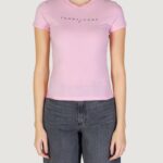 T-shirt Tommy Hilfiger Jeans TJW LINEAR TEE Rosa - Foto 4