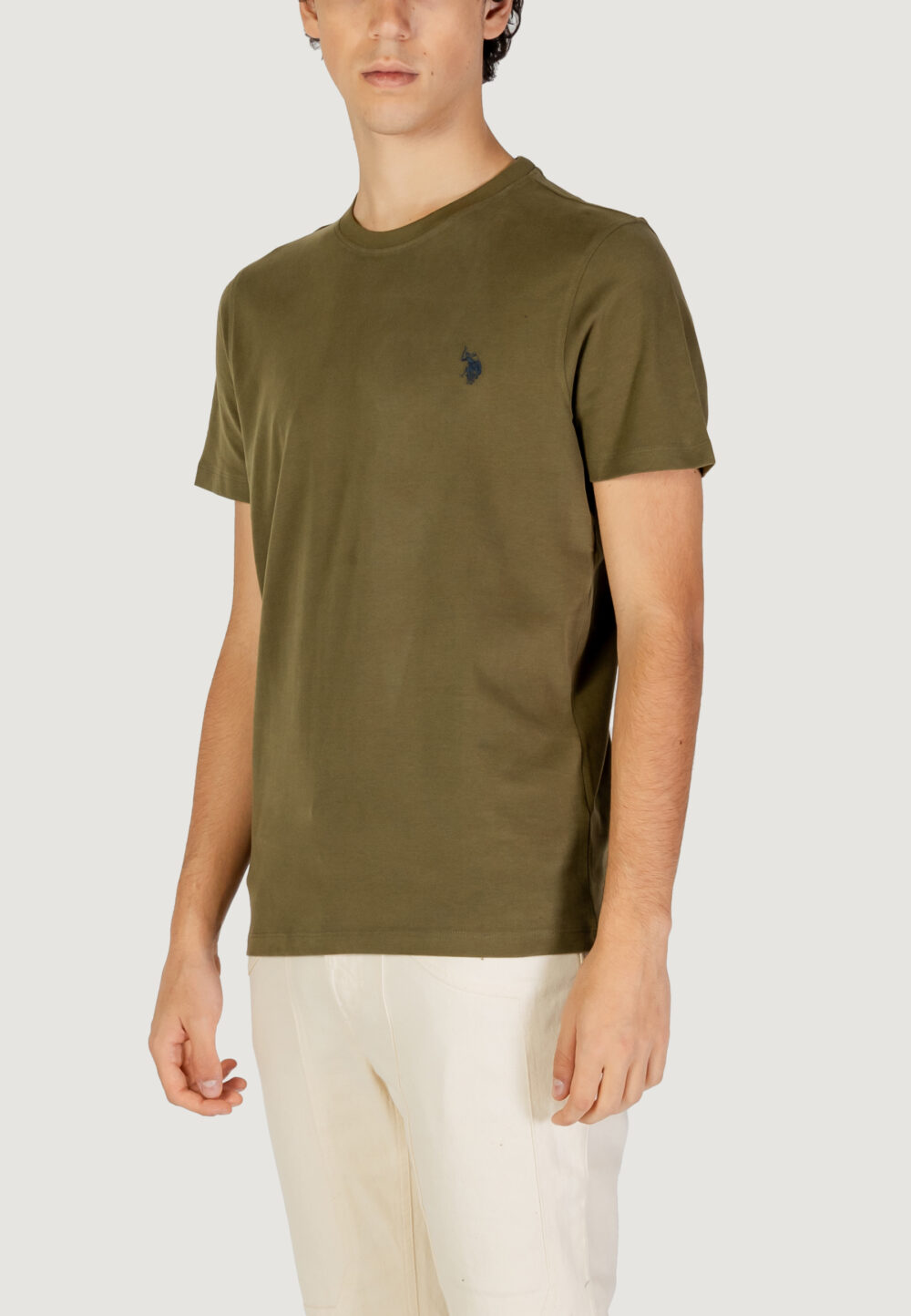 T-shirt U.S. Polo Assn.  Verde Oliva - Foto 2