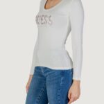 T-shirt manica lunga Guess LS CN PYTHON LOGO Bianco - Foto 2