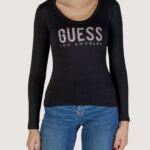 T-shirt manica lunga Guess LS CN PYTHON LOGO Nero - Foto 1