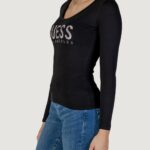 T-shirt manica lunga Guess LS CN PYTHON LOGO Nero - Foto 2