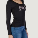 T-shirt manica lunga Guess LS CN PYTHON LOGO Nero - Foto 4