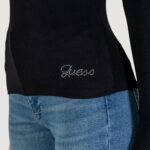 T-shirt manica lunga Guess LS KYLA RIB HENLEY Nero - Foto 5