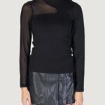 T-shirt manica lunga Only ONLCOLETTE LIFE L/S MESH MIX TOP BOX JRS Nero - Foto 5