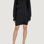 Vestito corto Jacqueline de Yong JDYAUBRAY LIFE L/S PEARL DRESS KNT Nero - Foto 3