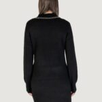 Vestito corto Jacqueline de Yong JDYAUBRAY LIFE L/S PEARL DRESS KNT Nero - Foto 4