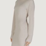 Vestito midi Jacqueline de Yong Jdymagda L/S Volume Sleeve Knt Beige chiaro - Foto 2