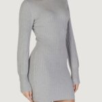 Vestito midi Jacqueline de Yong Jdymagda L/S Volume Sleeve Knt Grigio Chiaro - Foto 3