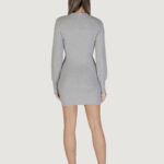 Vestito midi Jacqueline de Yong Jdymagda L/S Volume Sleeve Knt Grigio Chiaro - Foto 4