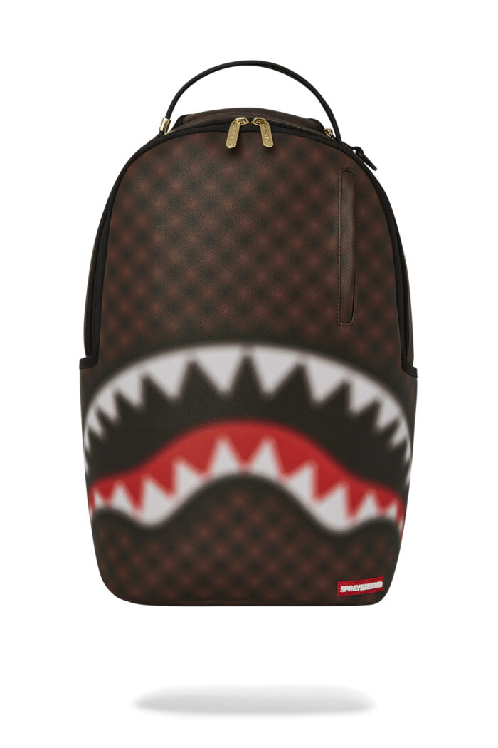 Zaino Sprayground SHARKS IN PARIS BLUR BACKPACK Marrone