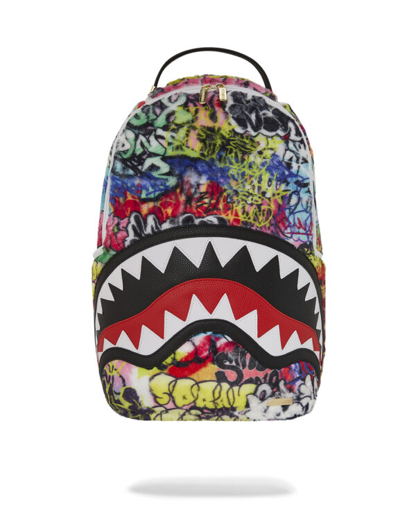 Zaino Sprayground FUR GRAFF BACKPACK Rosso - Giallo - Foto 1