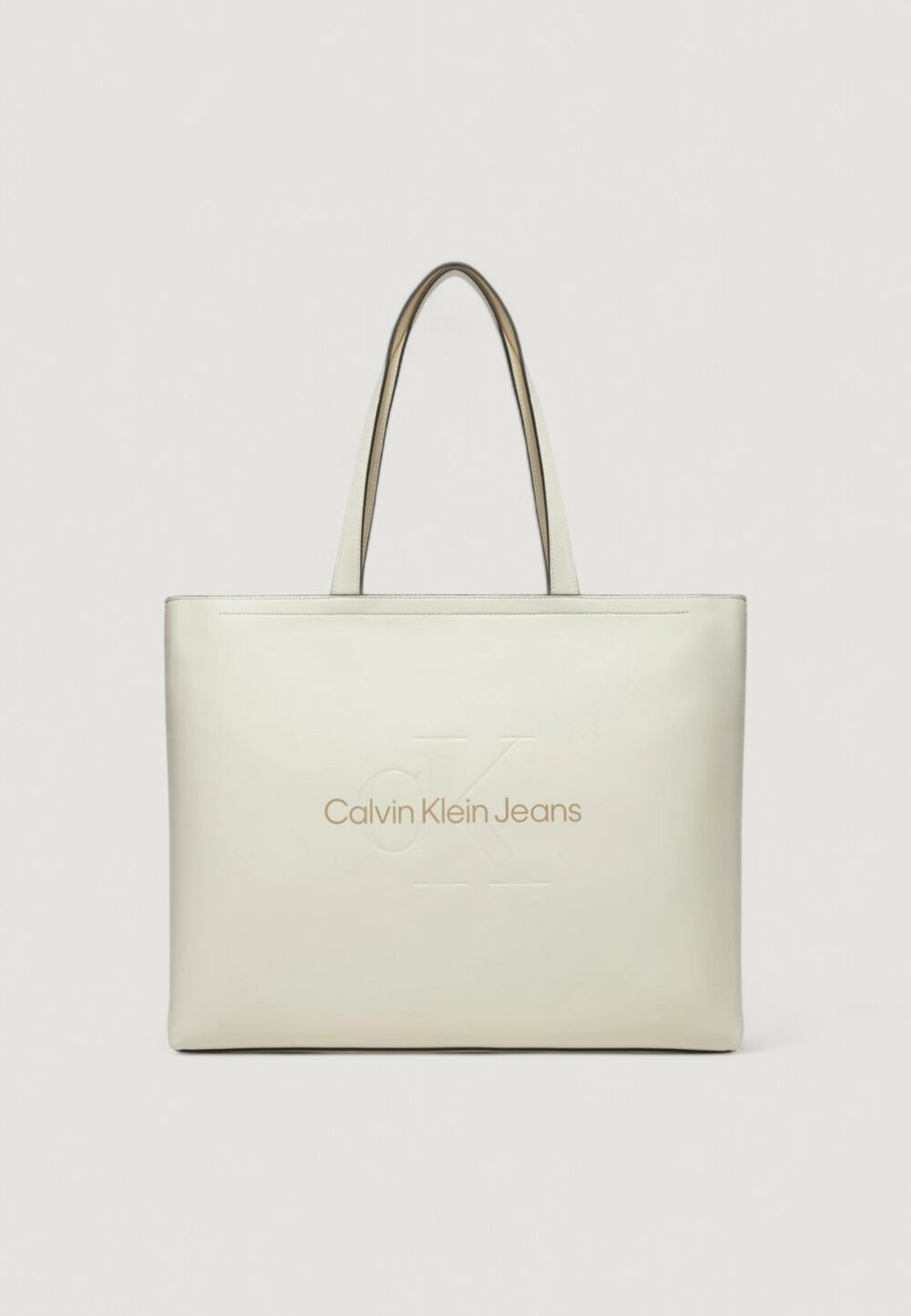 Borsa Calvin Klein Jeans SCULPTED SLIM TOTE34 MONO Bianco - Foto 1