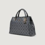 Borsa Guess EVELUNE LRG GIRLFRIEND SATCHEL Grigio - Foto 2