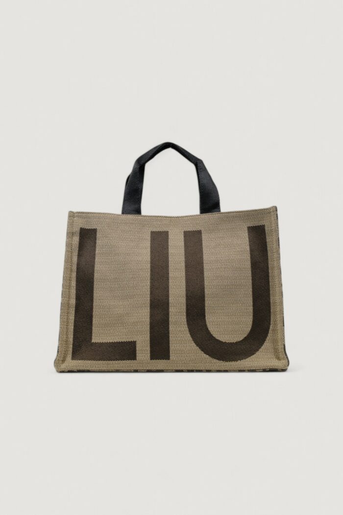 Borsa Liu-jo L TOTE LOGO ANIMALIER Marrone