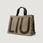 Borsa Liu-Jo L TOTE LOGO ANIMALIER Marrone - Foto 2