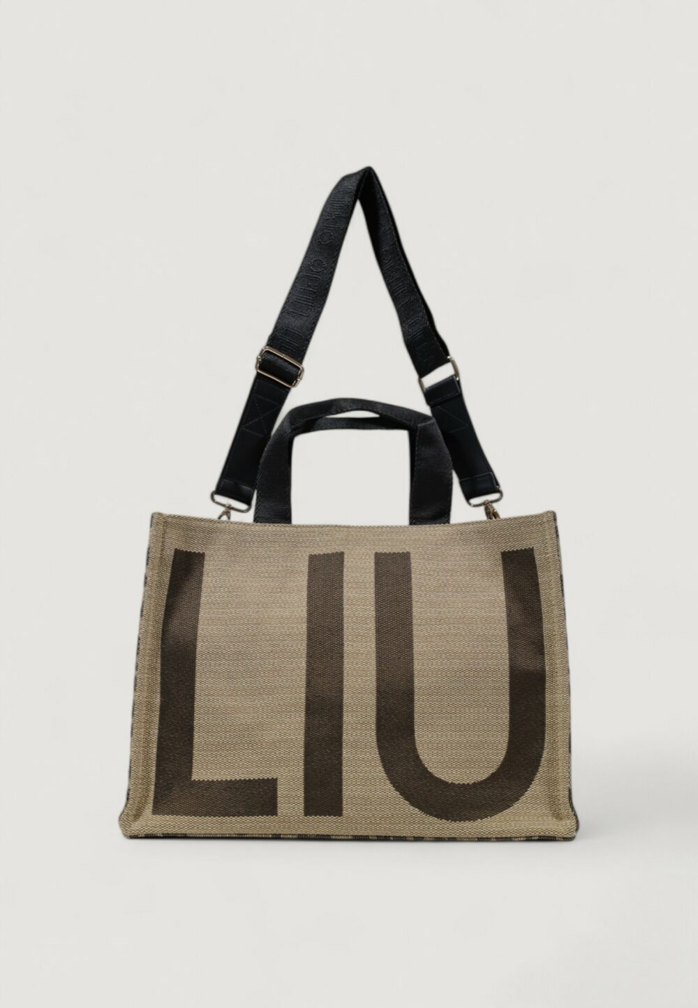 Borsa Liu-Jo L TOTE LOGO ANIMALIER Marrone - Foto 5