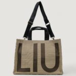 Borsa Liu-Jo L TOTE LOGO ANIMALIER Marrone - Foto 5