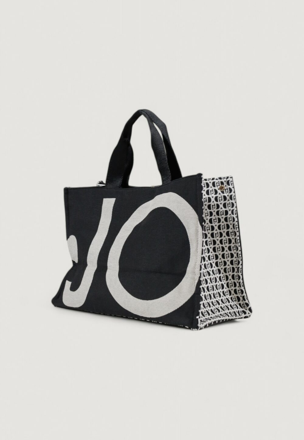 Borsa Liu-Jo L TOTE MONOGRAM JACQUARD Nero - Foto 4