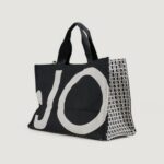 Borsa Liu-Jo L TOTE MONOGRAM JACQUARD Nero - Foto 4