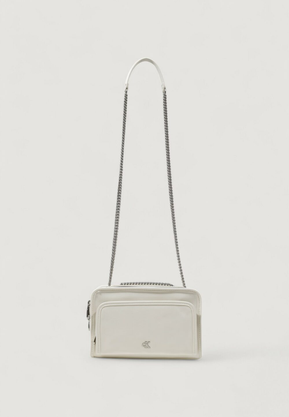 Borsa Calvin Klein UTILITY DBL ZIP CAMERA Bianco - Foto 2