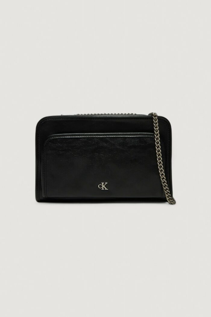 Borsa Calvin Klein UTILITY DBL ZIP CAMERA Nero