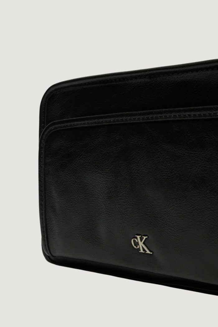 Borsa Calvin Klein UTILITY DBL ZIP CAMERA Nero